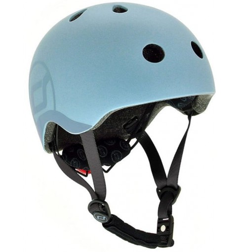 Scoot and Ride Kask - kask dla małych dzieci 3+ S-M | Steel